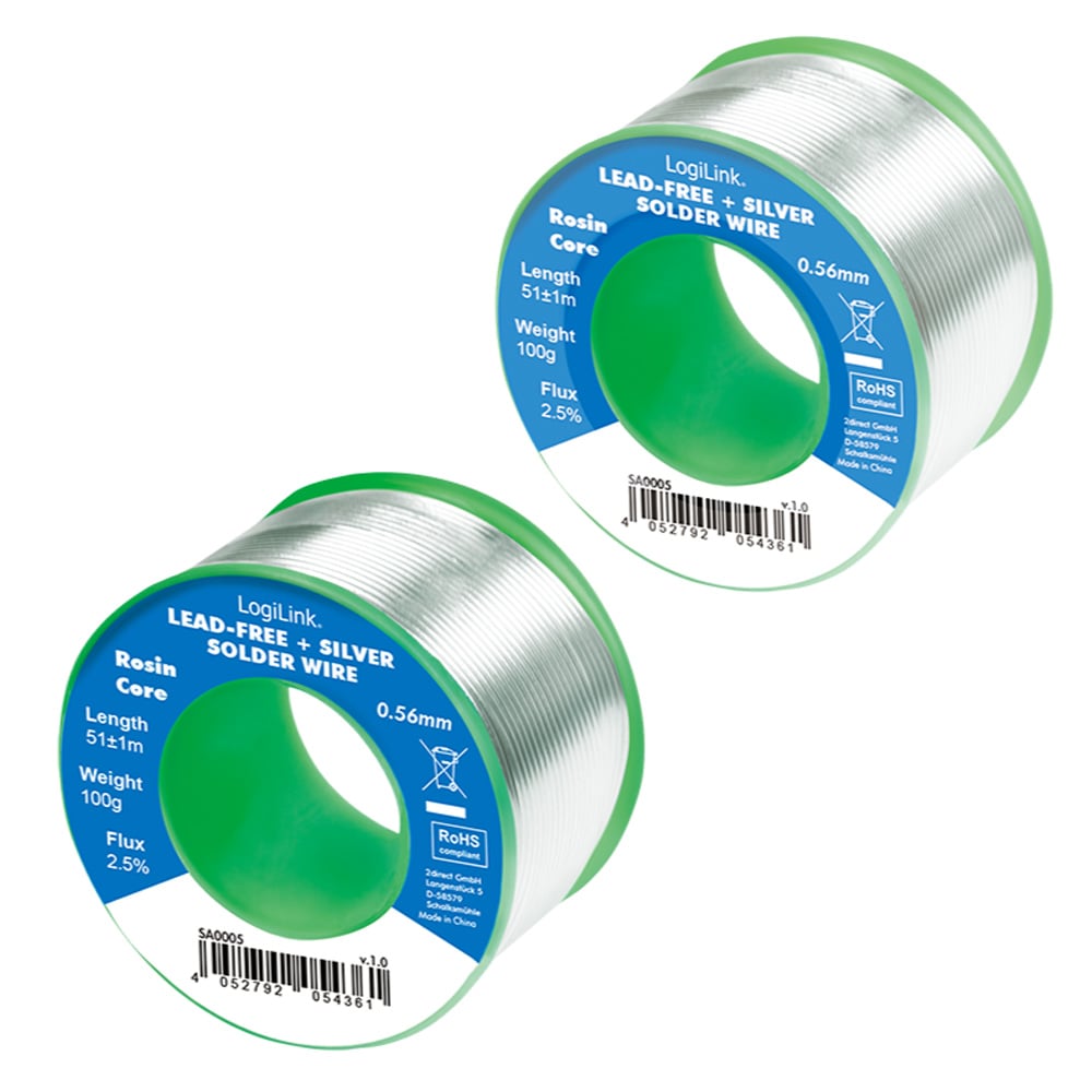 Stagno in Rotolo per Saldatura Senza Piombo Argento 0,3% Rame 0,7% ø 0,56 mm 100g - Miniatura 4
