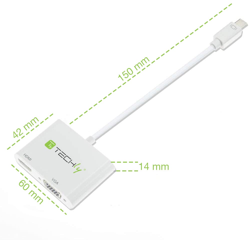 Adattatore Mini DisplayPort ad HDMI/VGA - Miniatura 4
