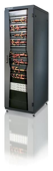 Armadio NetRack 19'' 600x1000 42 Unità Nero da Assemblare - Miniatura 4