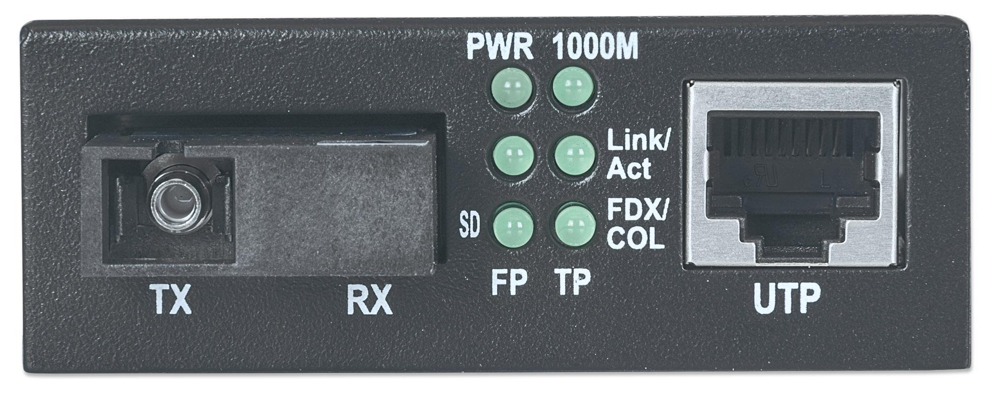 Media converter Gigabit Ethernet WDM Bidirezionale Single Mode RX1550/TX1310 - Miniatura 4