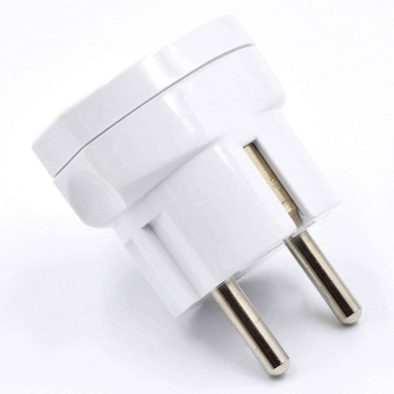 Adattatore spina Schuko a presa 10/16A Bianco - Miniatura 4