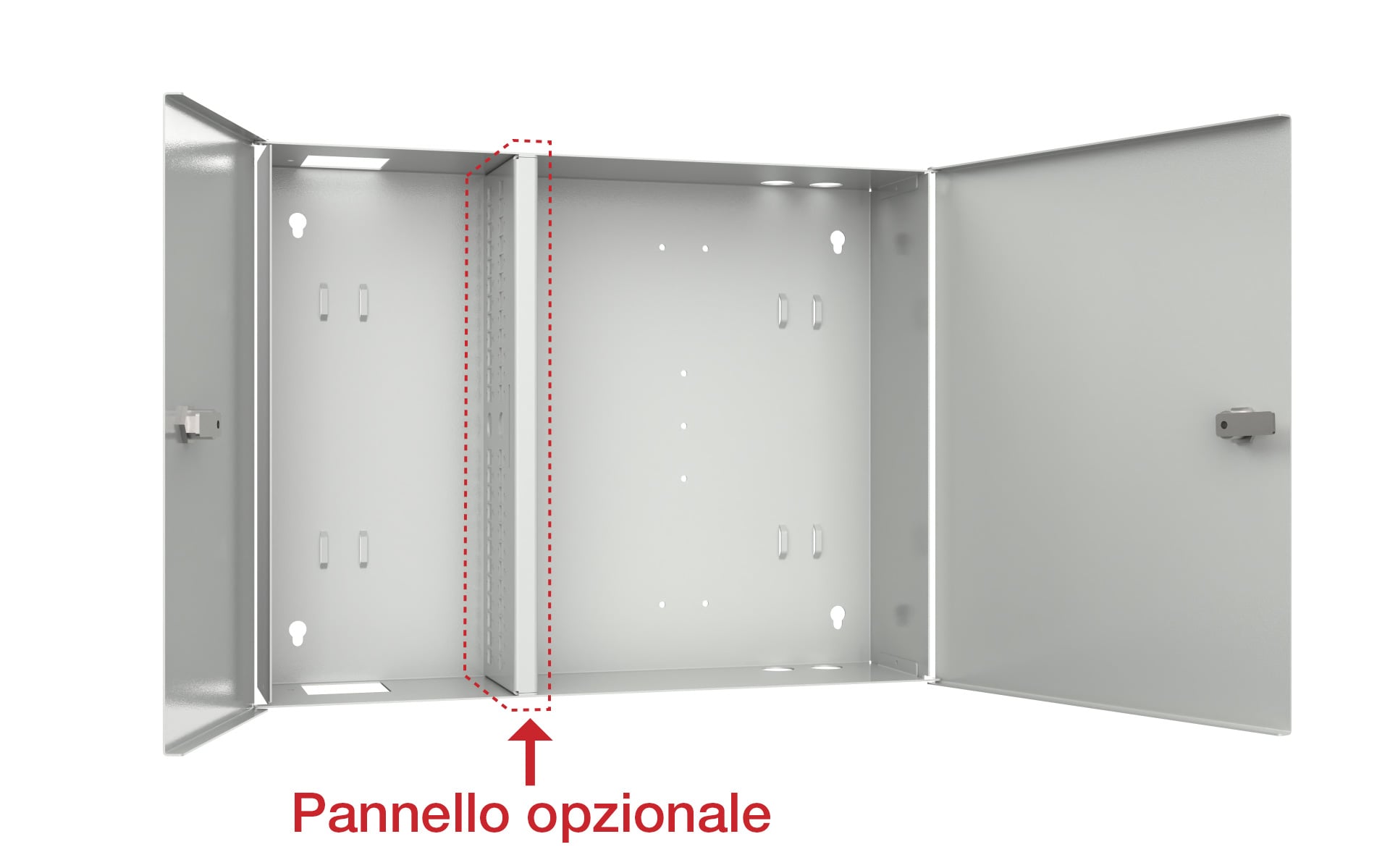 Box a Muro a Due Ante per Fibra Ottica - Miniatura 4