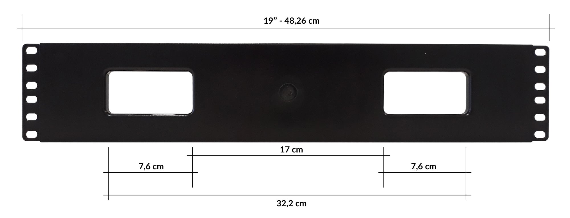 Pannello Passacavi 19'' 2U con Coperchio - Miniatura 4