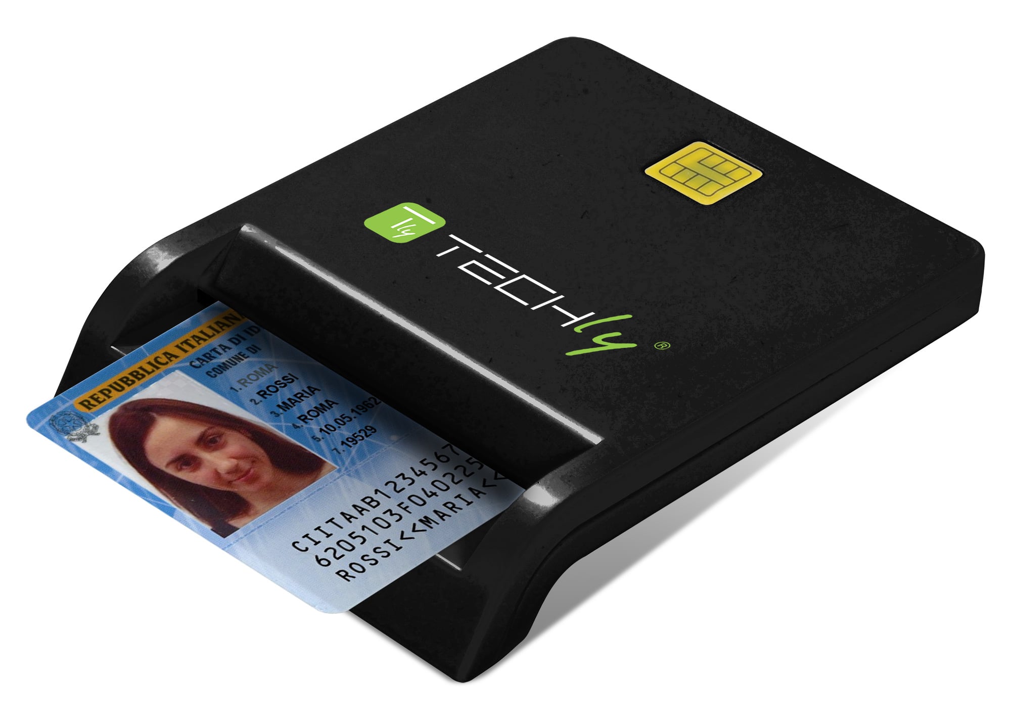 Lettore/Scrittore di Smart Card USB-C™ Compatto Nero - Miniatura 4