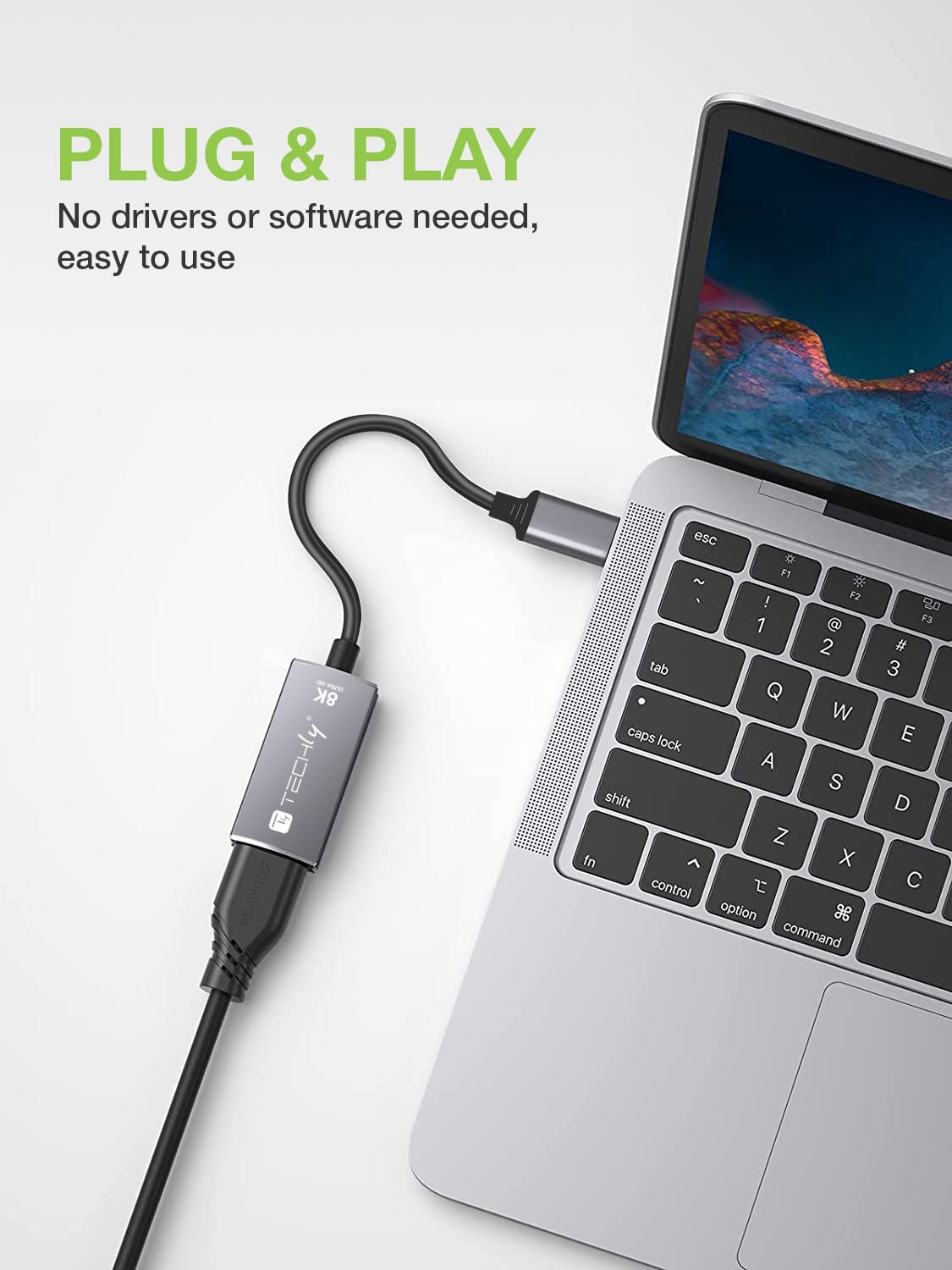 Adattatore USB-C™ 3.2 a HDMI 2.1 8K@60Hz 15 cm - Miniatura 4
