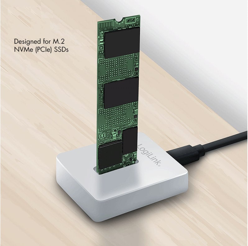 Docking Station per SSD M.2 NVMe (PCIe) USB 3.2 Gen 2, Silver - Miniatura 4