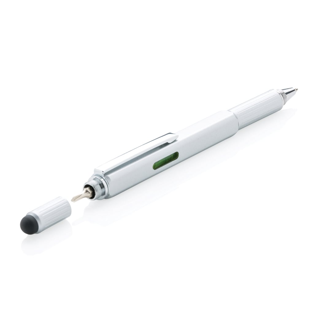 Penna a Sfera Multifunzione 5 in 1 con Cacciavite Bolla e Righello - Miniatura 4