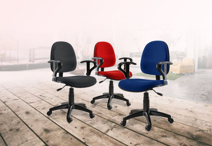 Sedia per Ufficio Easy Colore Grigio - Miniatura 4