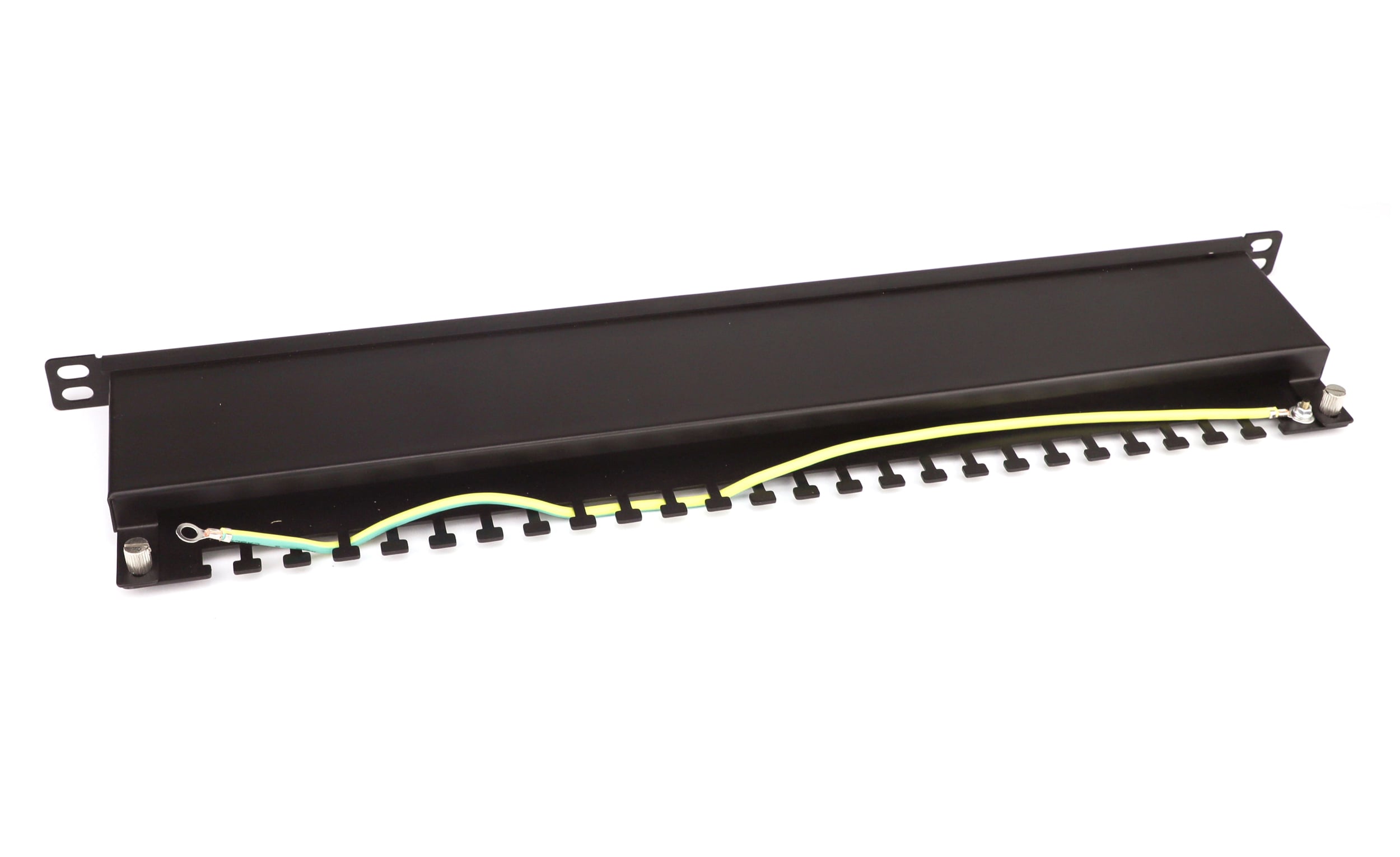 Pannello Patch STP 24 Posti RJ45 19'' 0.5U Cat.6 Nero - Miniatura 4