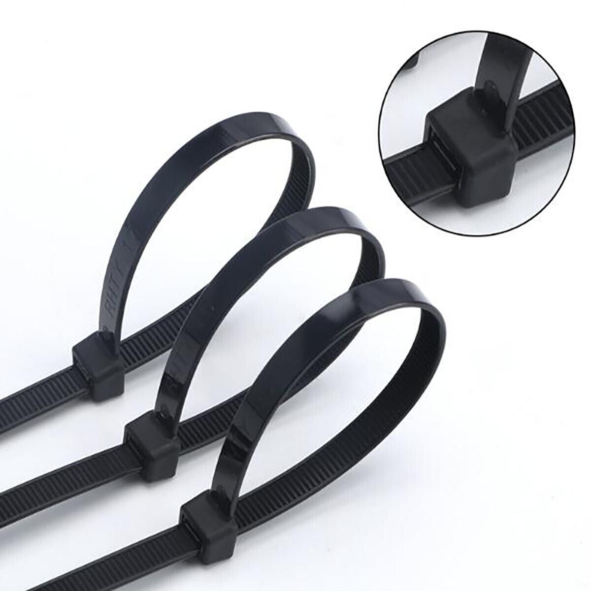 Fascette Fermacavi Autobloccanti 150x3,6mm in Nylon 100pz Nero - Miniatura 4