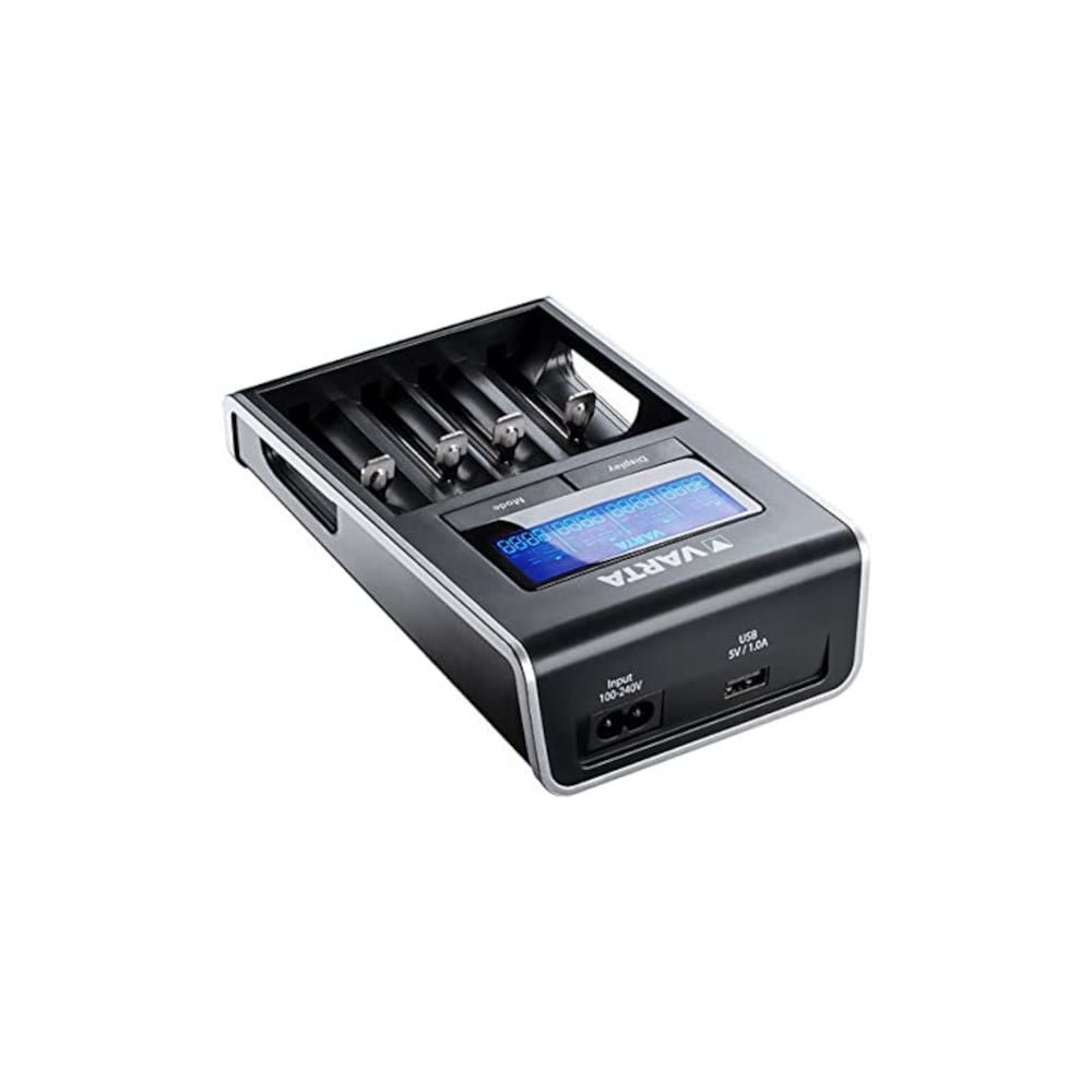 Caricabatterie LCD Dual Tech Charger Ni-MH Li-ioni e dispositivi USB - Miniatura 4