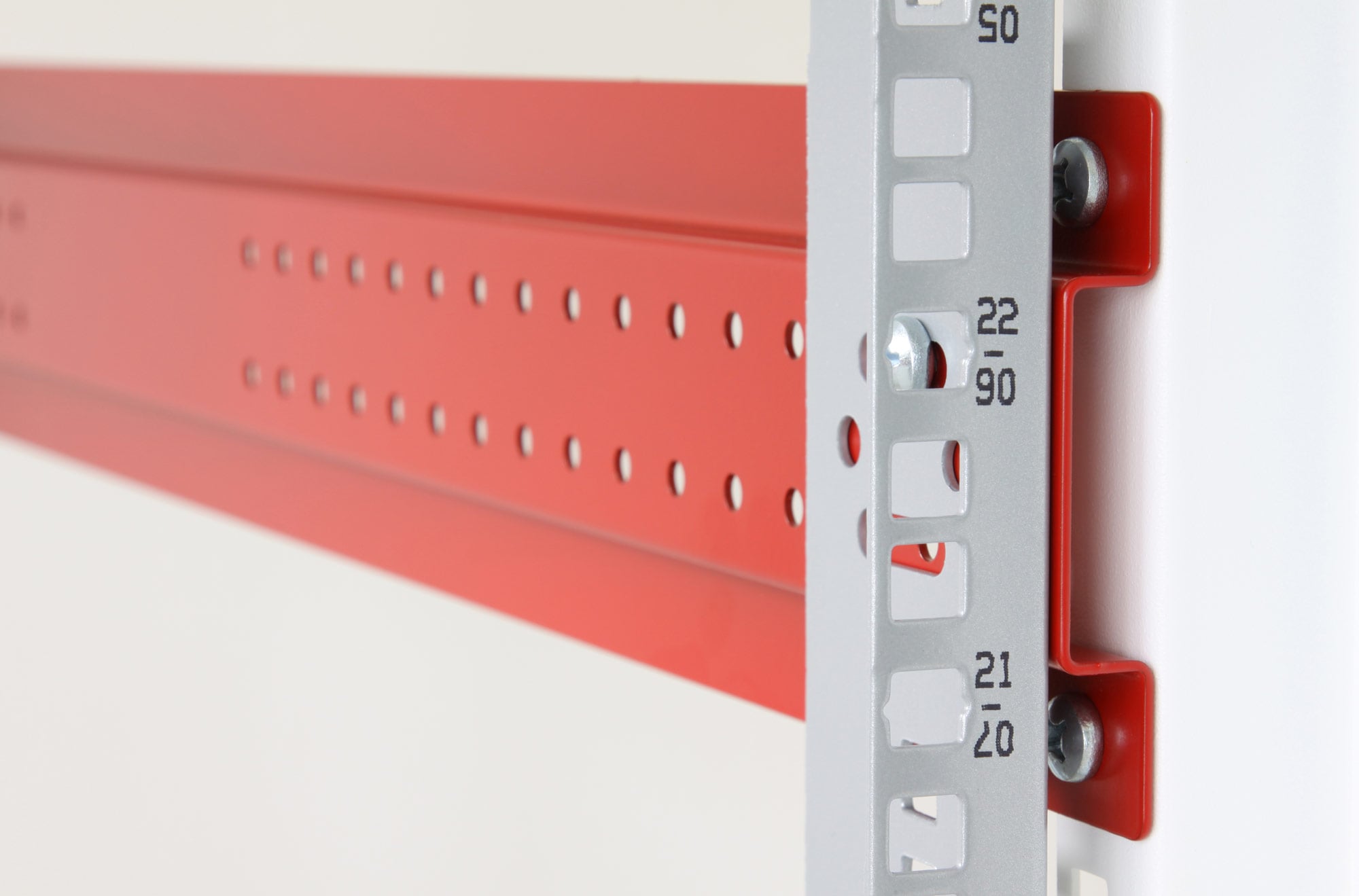 Armadio Server Rack 19'' 600x1000 27 Unita' Bianco serie IdealNET - Miniatura 4