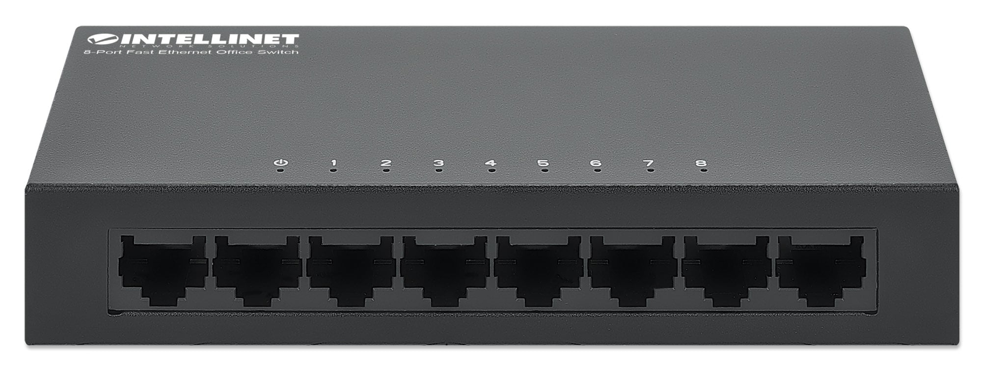 Switch Hub Ethernet 10/100Mbps 8 Porte Desktop in Metallo - Miniatura 4