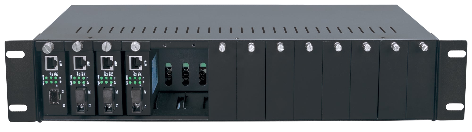 Media Converter Chassis 19'' a 14 Porte - Miniatura 4