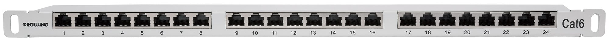 Pannello Patch 24 posti 19'' 0.5U Cat6 FTP Grigio - Miniatura 4