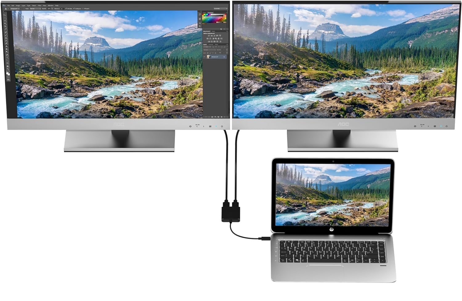 Adattatore Convertitore USB-C™ a 2x HDMI 4K - Miniatura 5