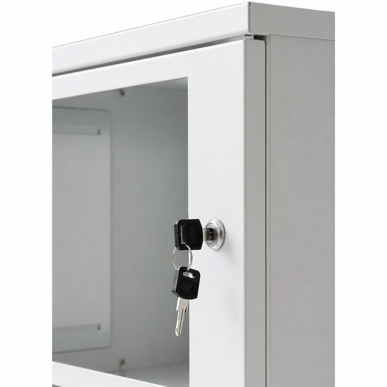 Armadio Rack 19'' a muro 6 unità prof. 320 Grigio Assemblato - Miniatura 5
