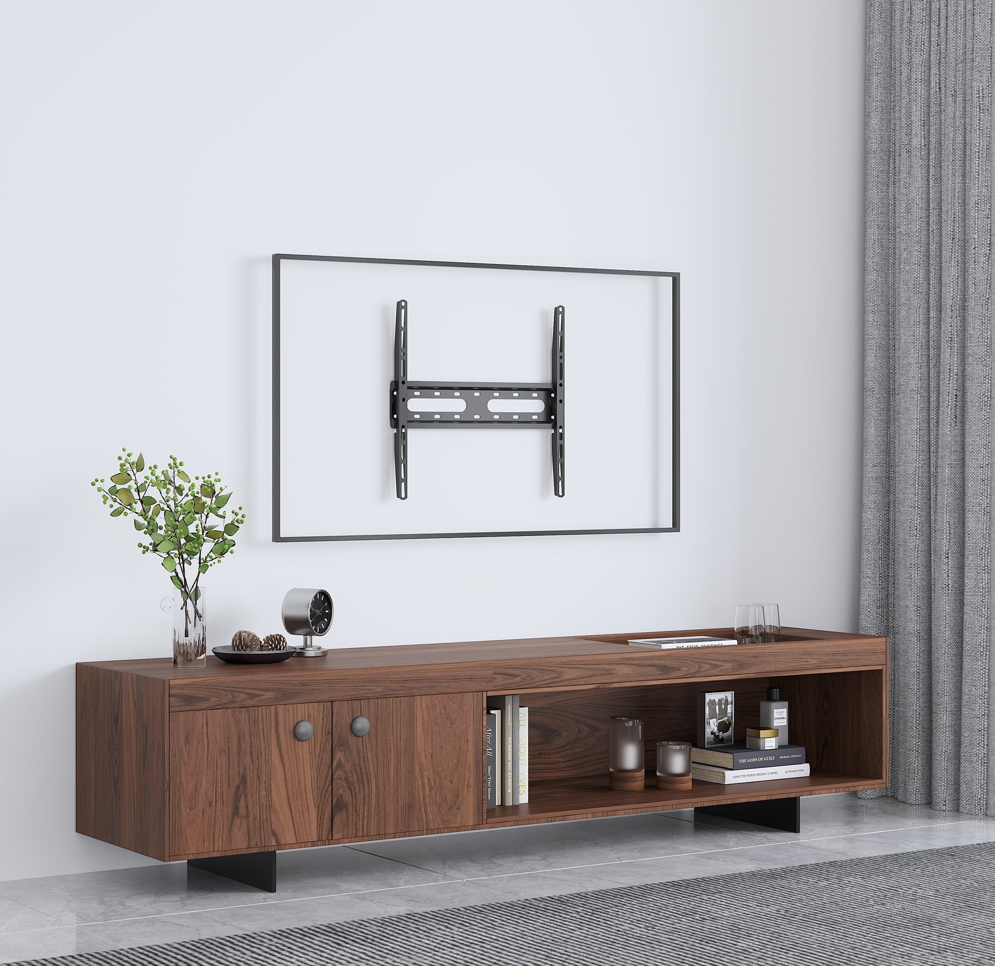 Staffa a Muro Fissa Low-Profile per TV 32-55'' - Miniatura 5