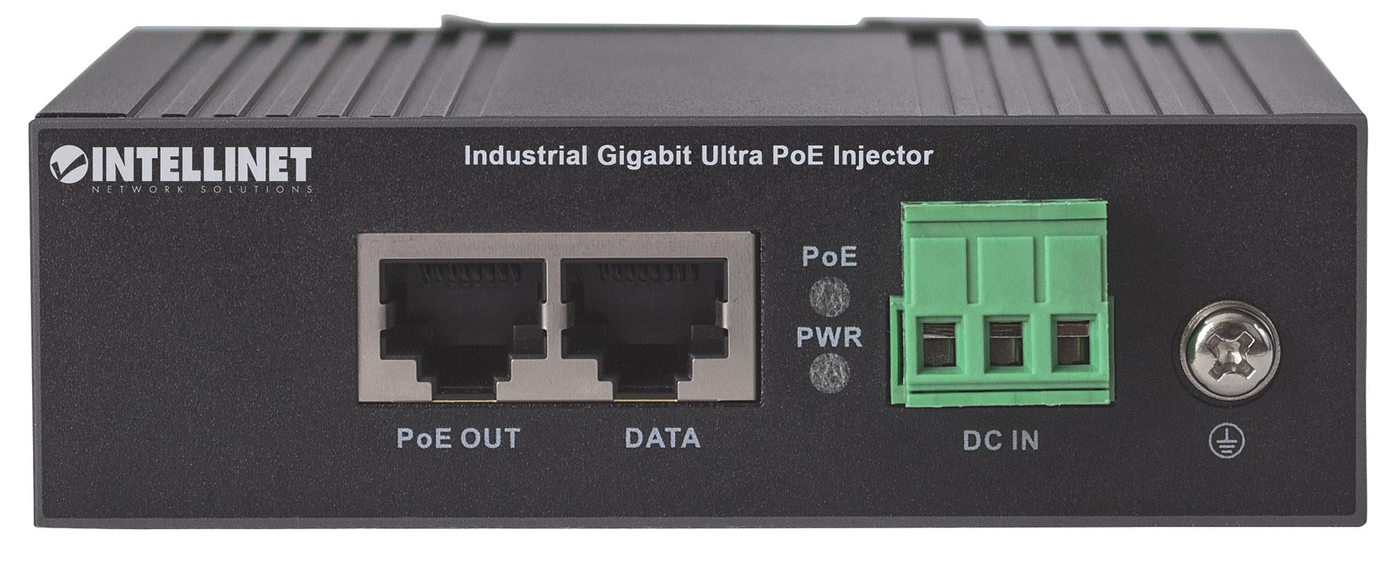 Iniettore Industriale per Guida DIN Gigabit Ultra PoE 60W - Miniatura 5