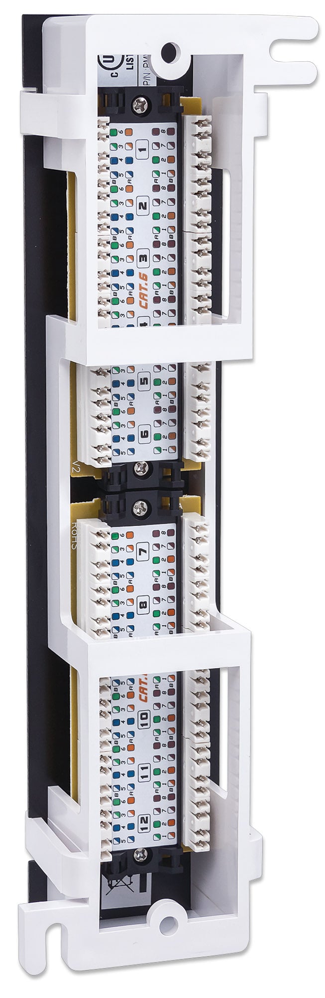 Pannello Patch 12 Porte UTP Cat6 Installazione a Muro - Miniatura 5