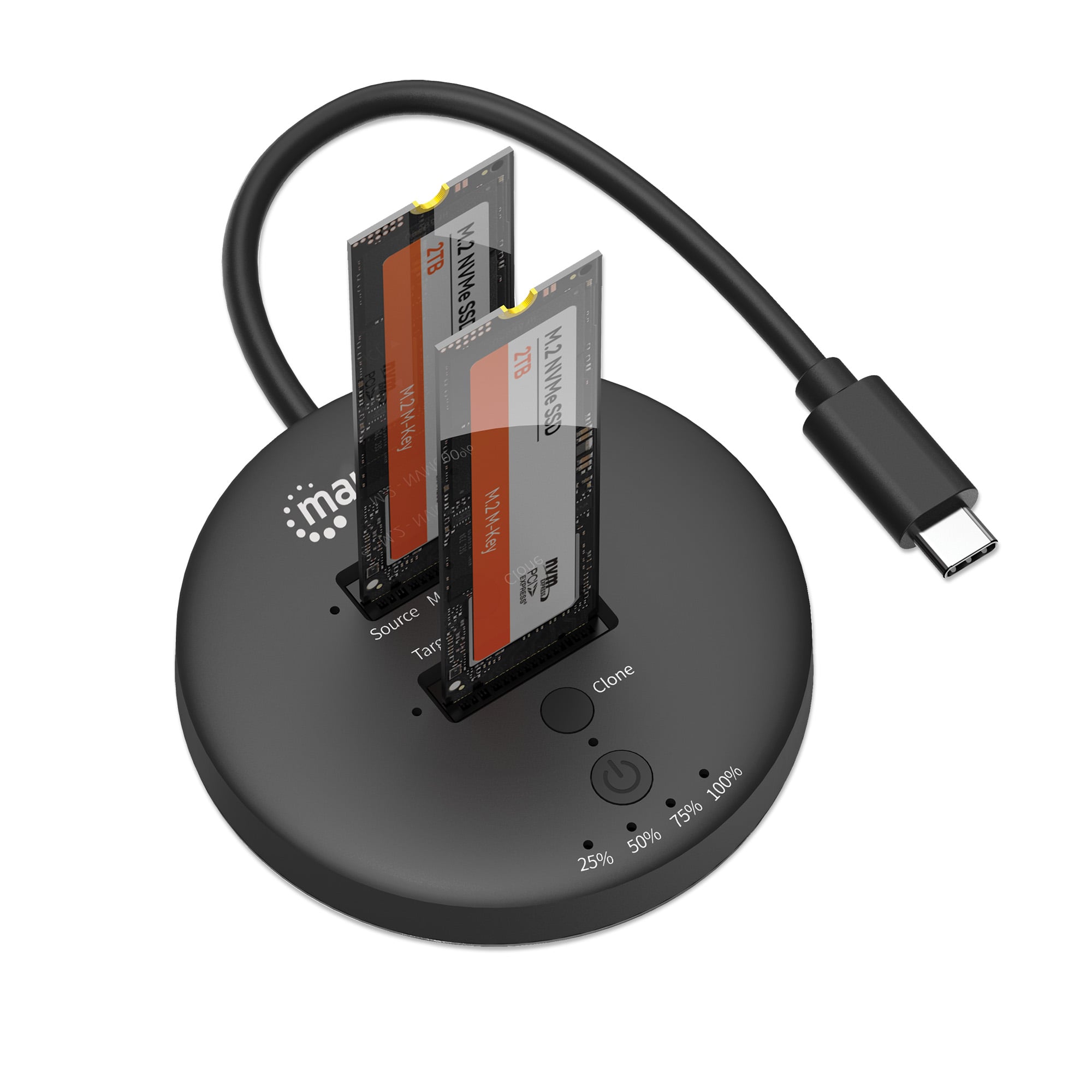 Docking Station Dual-Bay M.2 NVMe Clone SSD - Miniatura 5