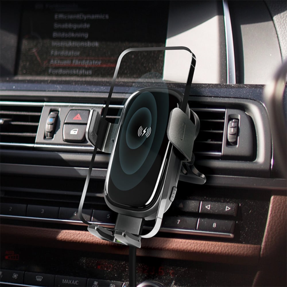 Supporto da Auto Ricarica Wireless per Smartphone da Presa d'aria - Miniatura 5