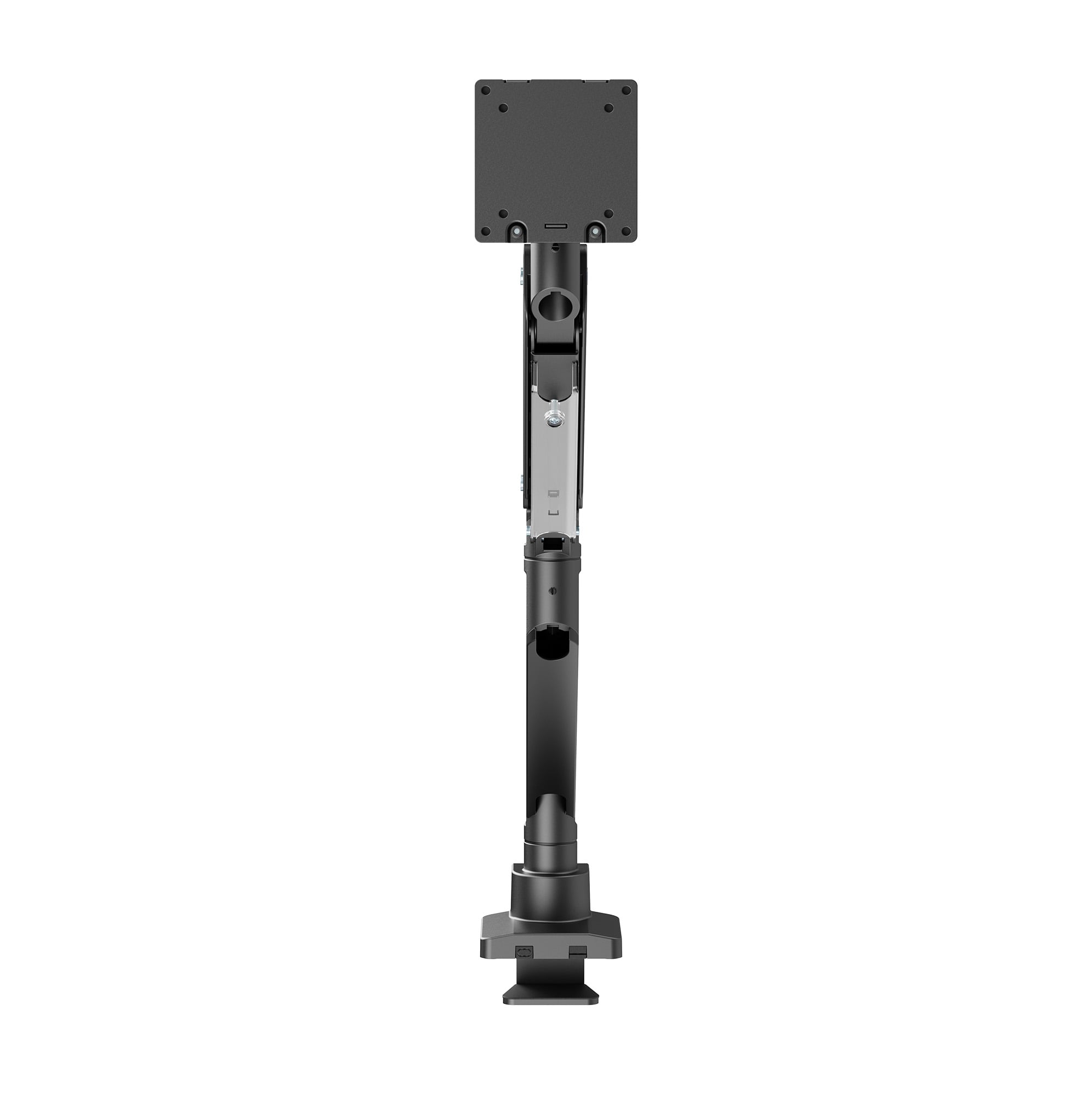 Supporto da Tavolo per Monitor Singolo 17-57'' con Molla a Gas in Alluminio Ultra Resistente con Porte USB - Miniatura 5