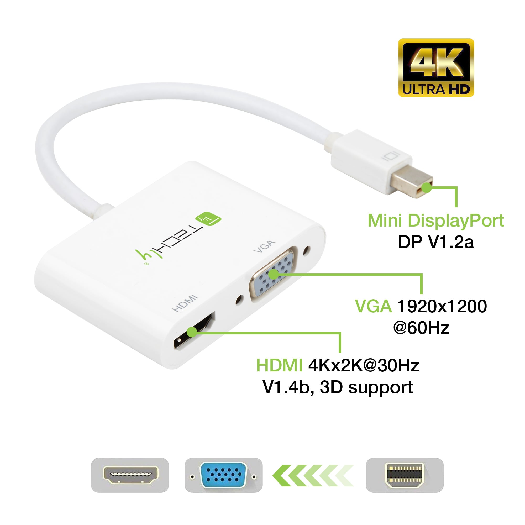 Adattatore Mini DisplayPort ad HDMI/VGA - Miniatura 5