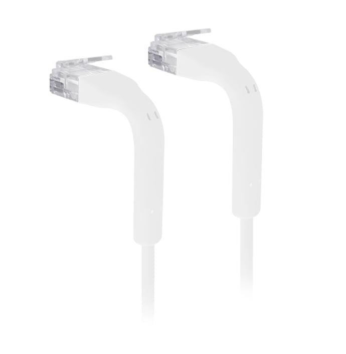 Cavo Slim Patch di Rete Pieghevole in Rame Cat.6A U/UTP 2m Bianco - Miniatura 5