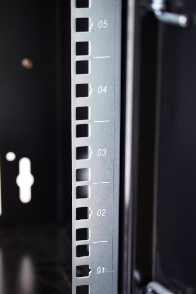 Armadio Rack 19'' a Muro 6U prof. 450 Nero Assemblato - Miniatura 5