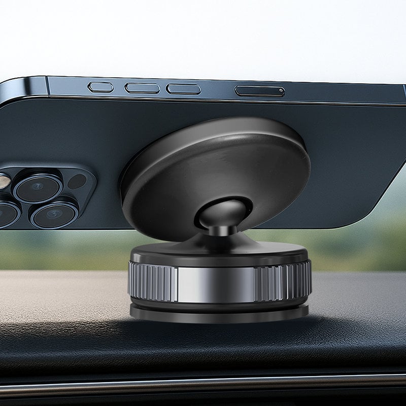 Supporto Magnetico per Smartphone con Chiusura a Rotazione e Ventosa, Nero/Bronzo - Miniatura 5