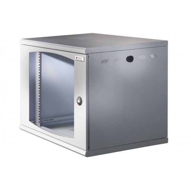 Armadio Rack 19'' a muro 16 unità sezione unica prof. 500mm Nero - Miniatura 5