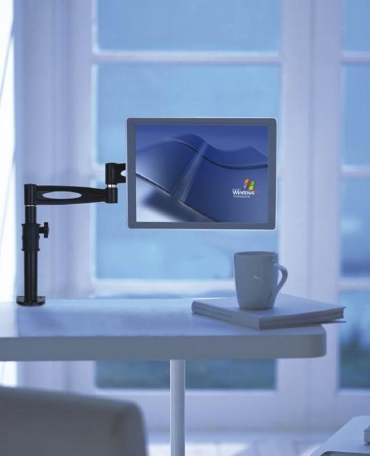 Supporto da scrivania per Monitor 13-27'' braccio lungo inclinabile - Miniatura 5