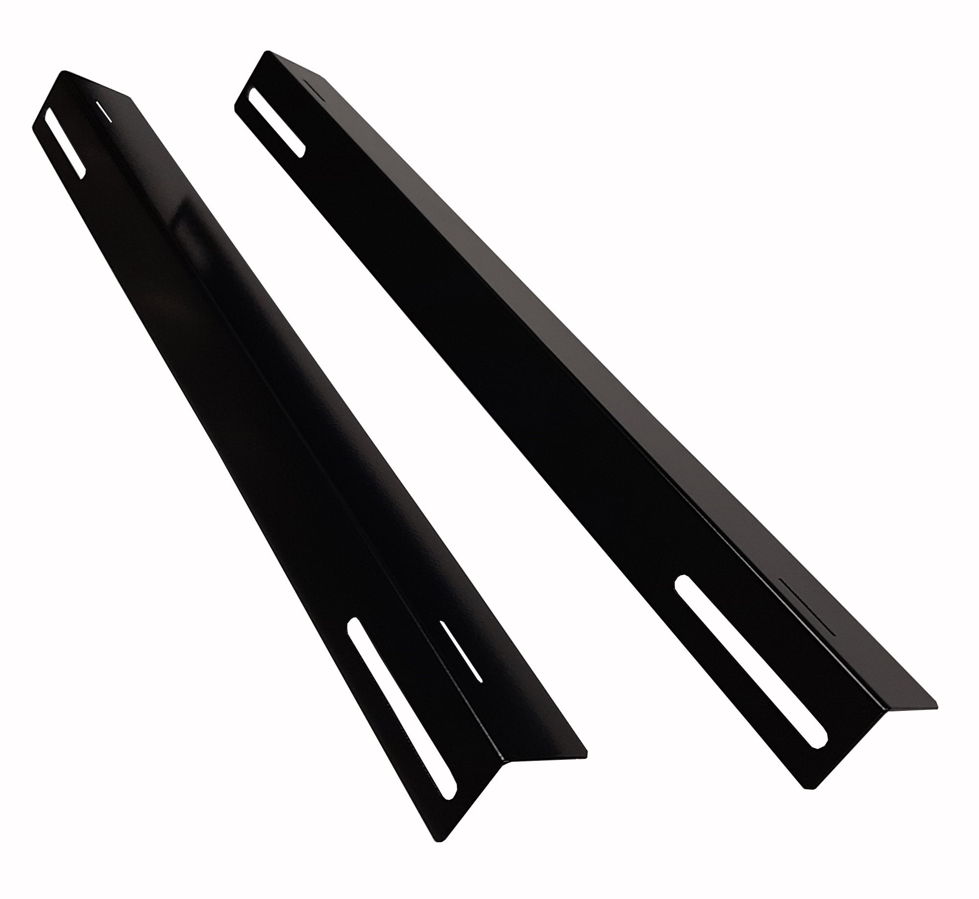 Coppia staffe a L Laterale per Rack 19'' a Muro Prof. 600mm Nero - Miniatura 5