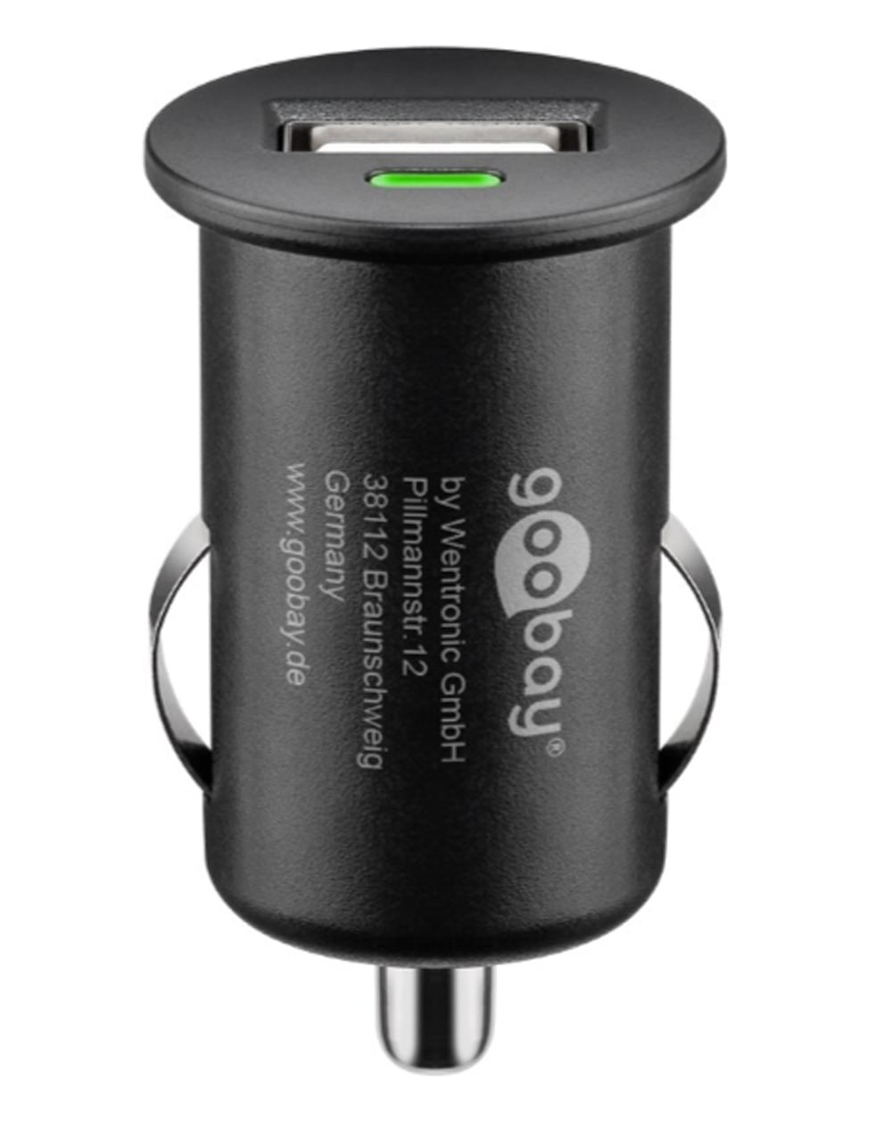Caricatore Compatto da Auto 1 porta USB con uscita 1A Nero - Miniatura 5