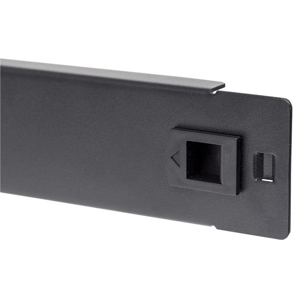 Pannello Cieco Toolless a Clip per Armadi Rack 19'' 1U Nero - Miniatura 5