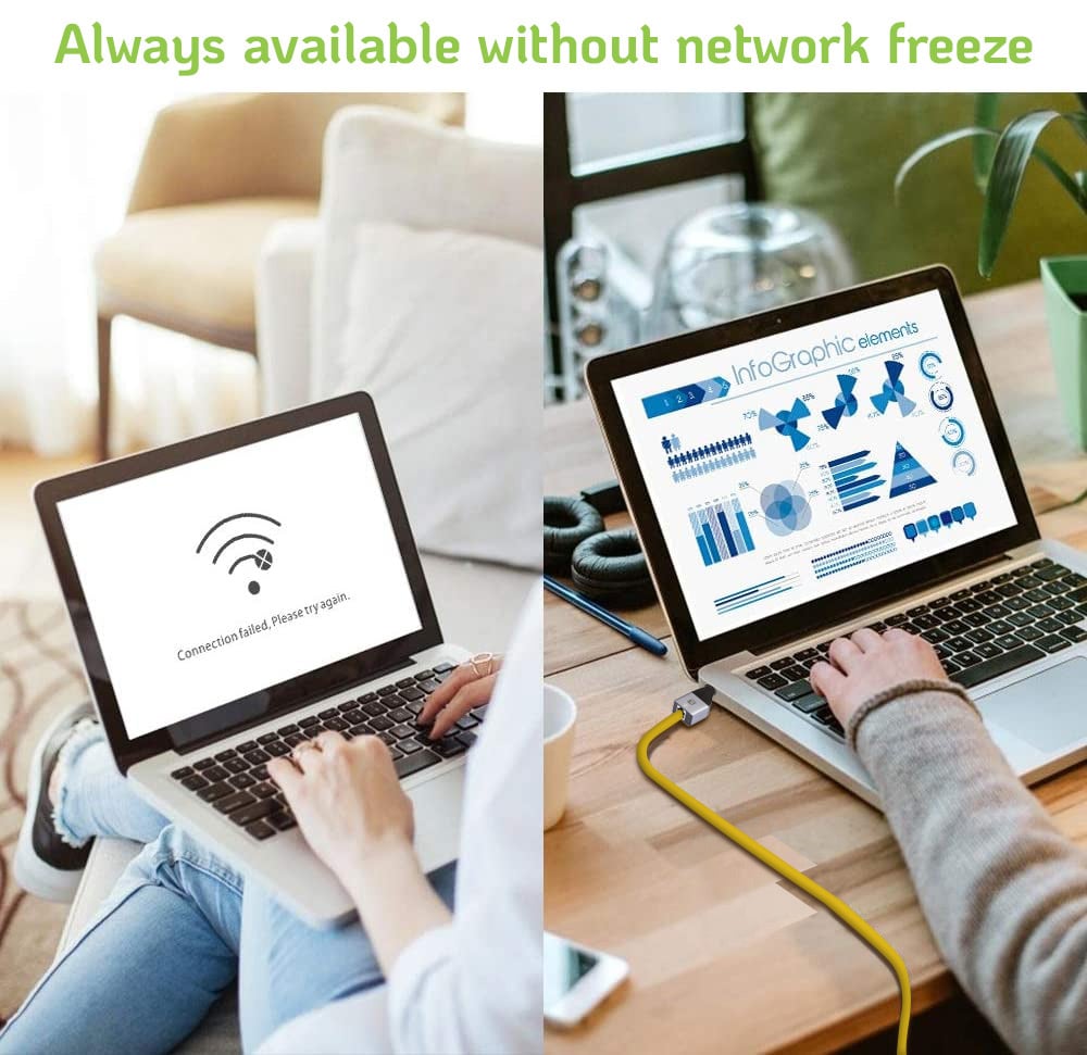 Adattatore Convertitore da USB-C™ a RJ45 Ethernet Gigabit LAN 1000Mbps - Miniatura 5