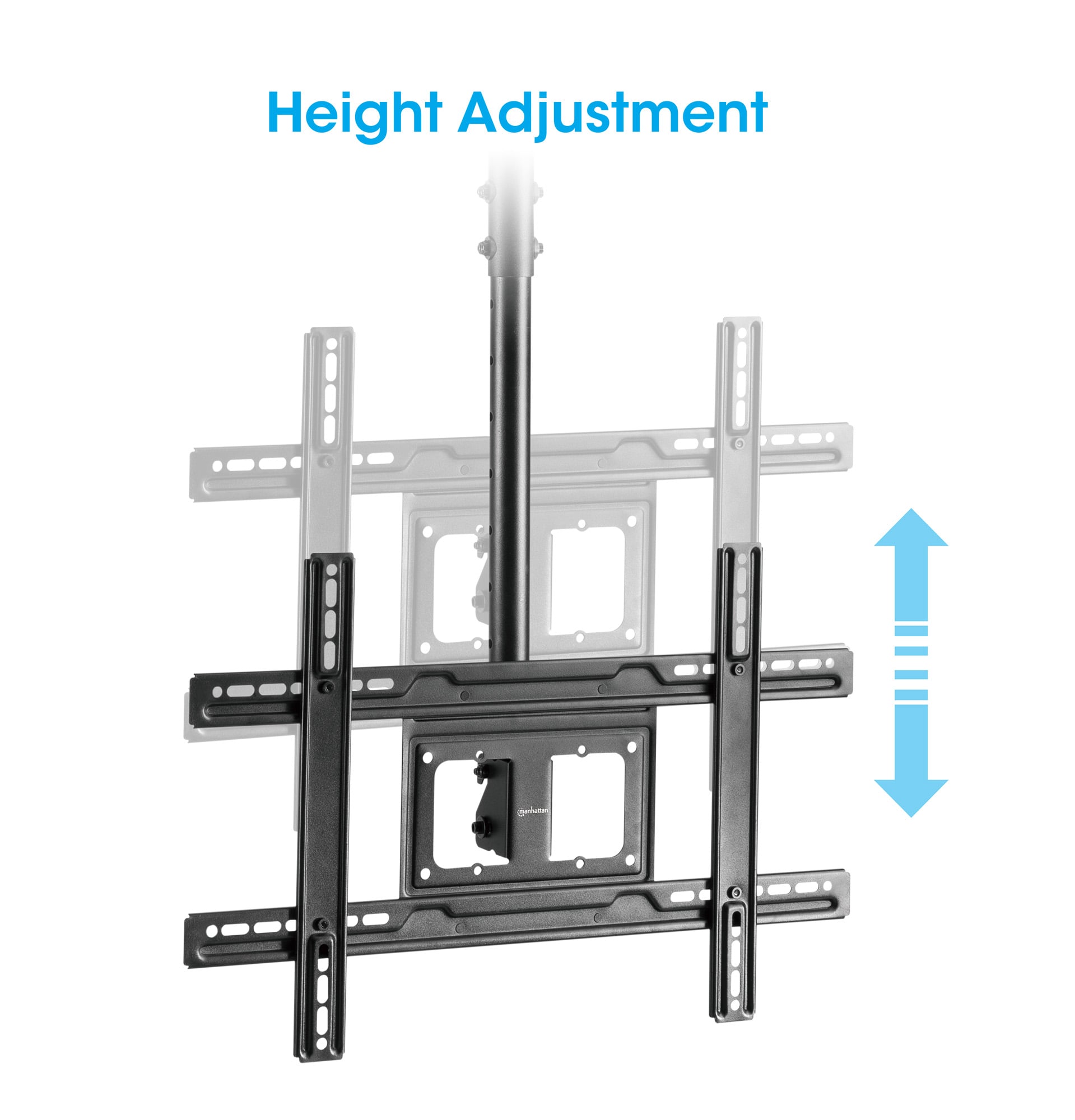 Supporto da Soffitto TV 37''-80'' Full-Motion Altezza Regolabile - Miniatura 5