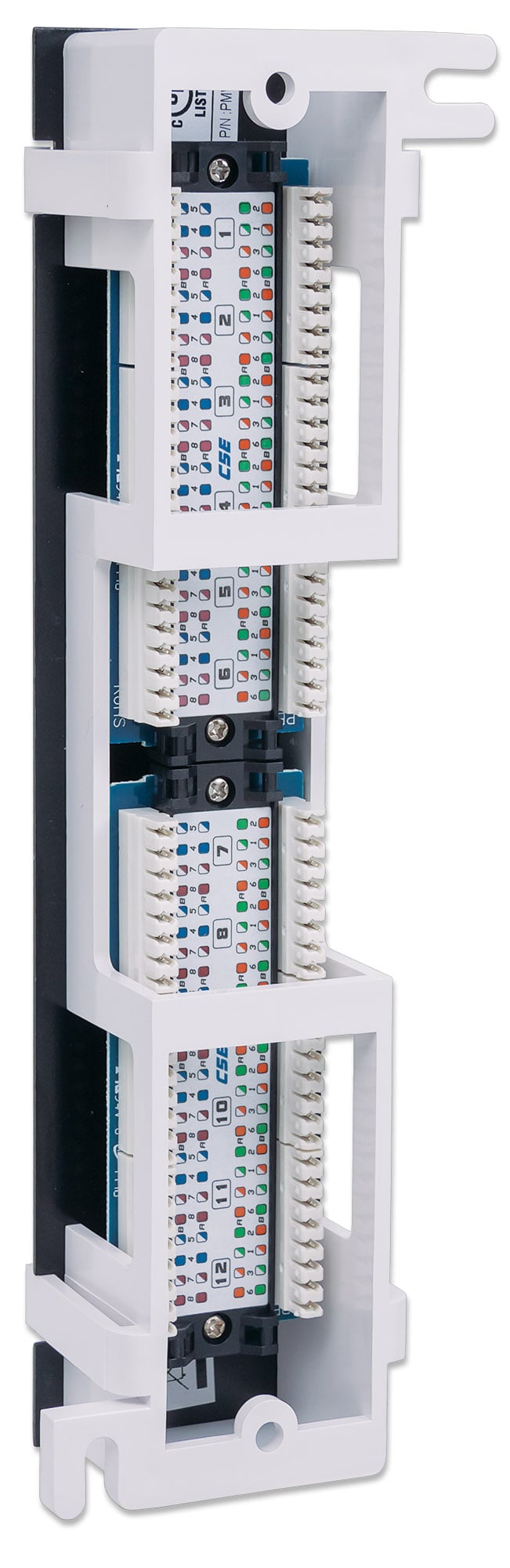 Pannello Patch 12 Porte UTP Cat5e Installazione a Muro - Miniatura 5