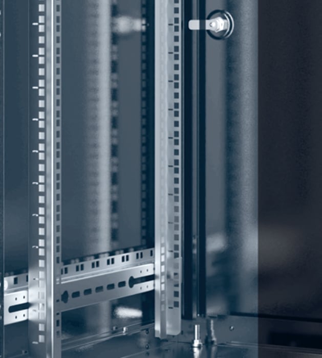 Armadio Rack 19'' 600x800 26 Unità Nero serie Easynet - Miniatura 5