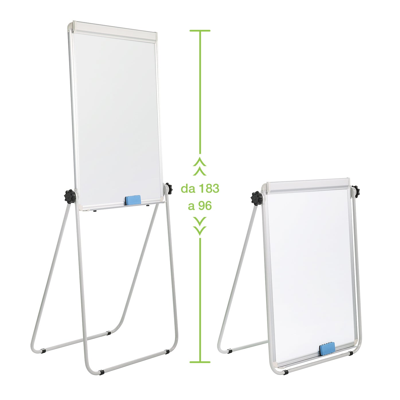 Lavagna Magnetica Bifacciale Flipchart Portatile 70x100 cm con Supporto - Miniatura 5