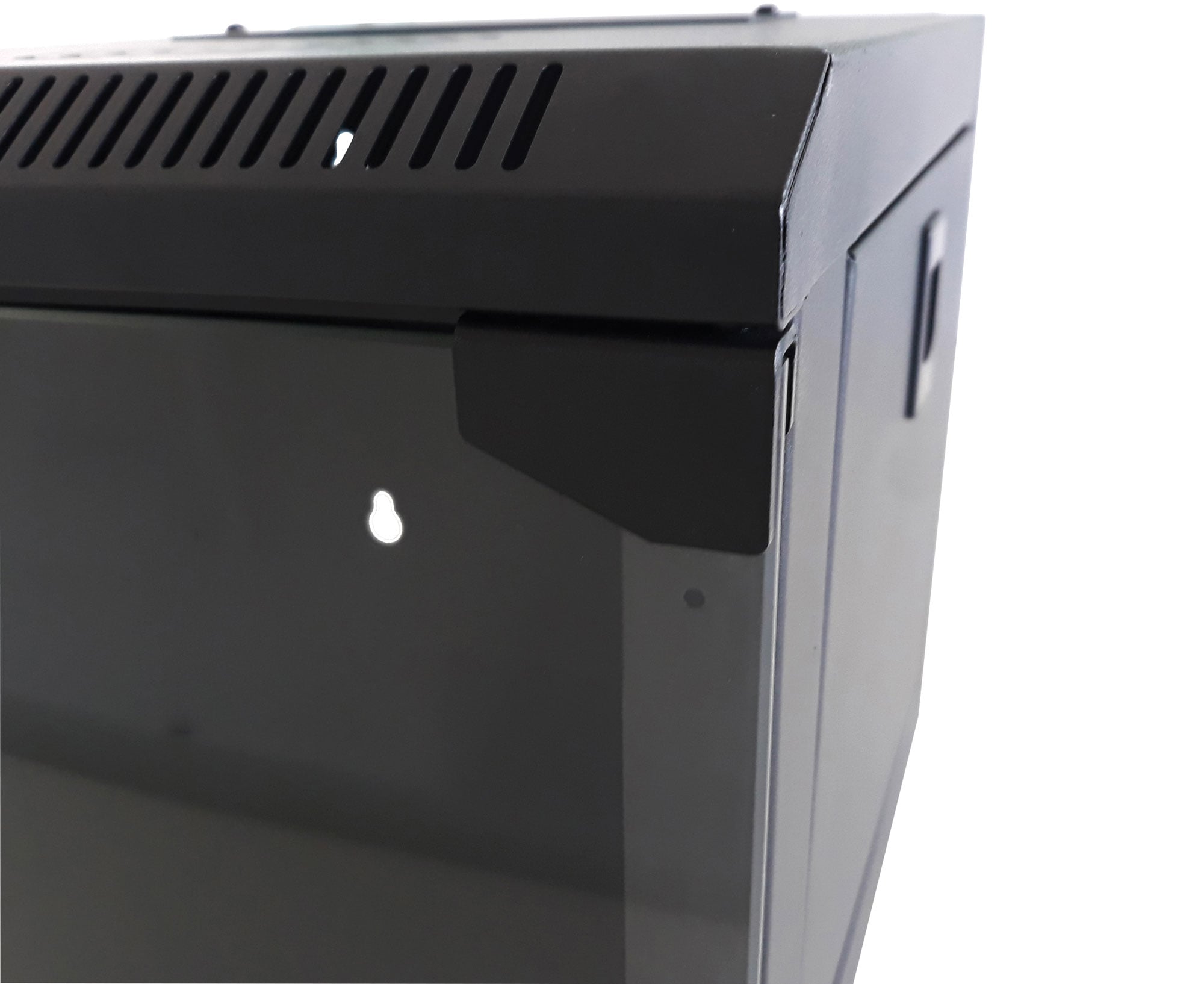 Armadio Rack 10'' a Muro 6 Unità Pannelli Asportabili Nero - Miniatura 5