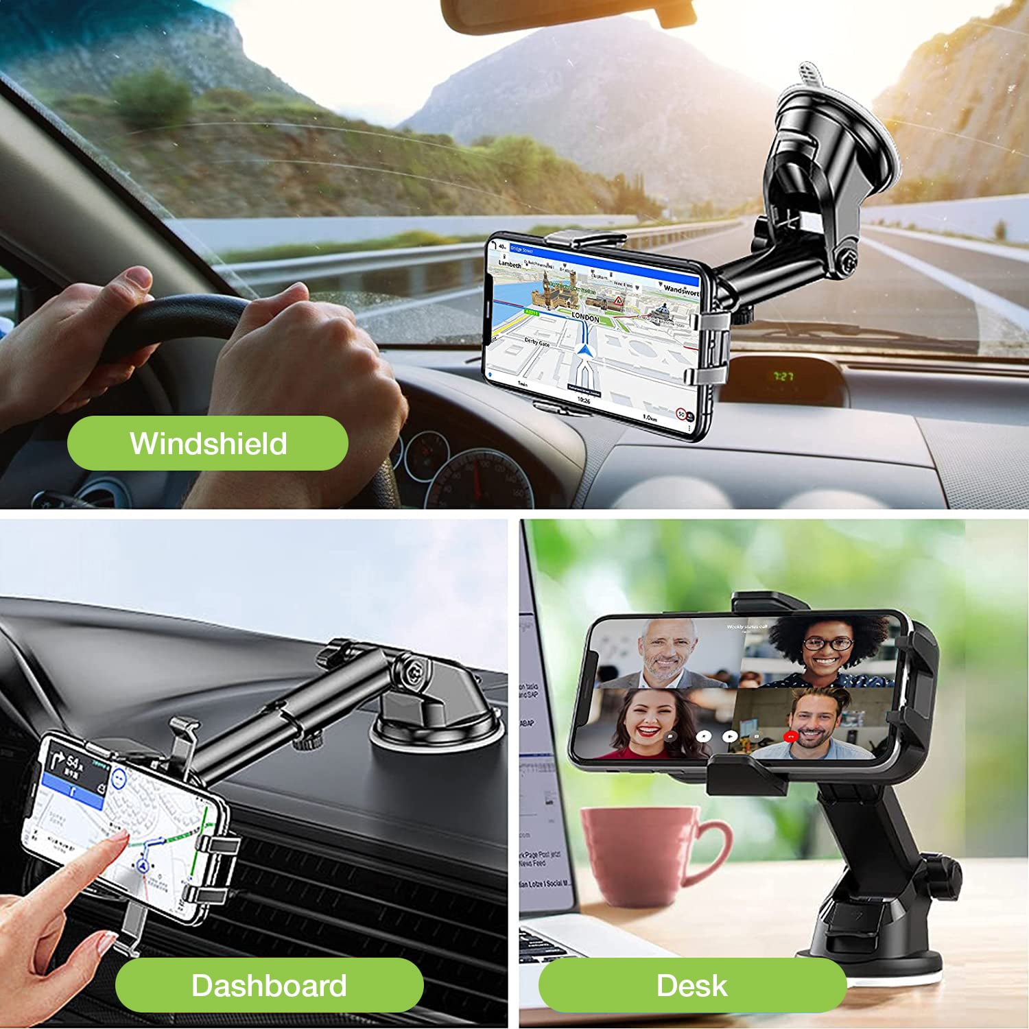 Supporto Universale da Auto per Smartphone con Sistema a Gravità - Miniatura 5