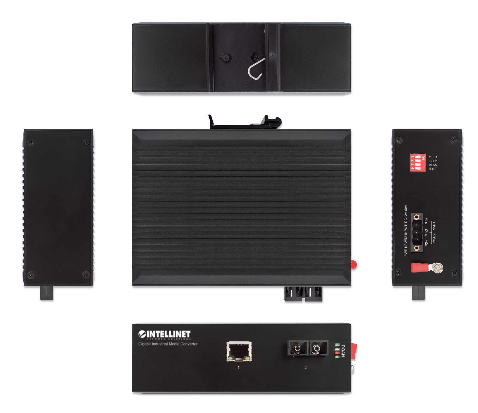 Media Converter Industriale Gigabit 1000Base-SX Monomodale - Miniatura 5