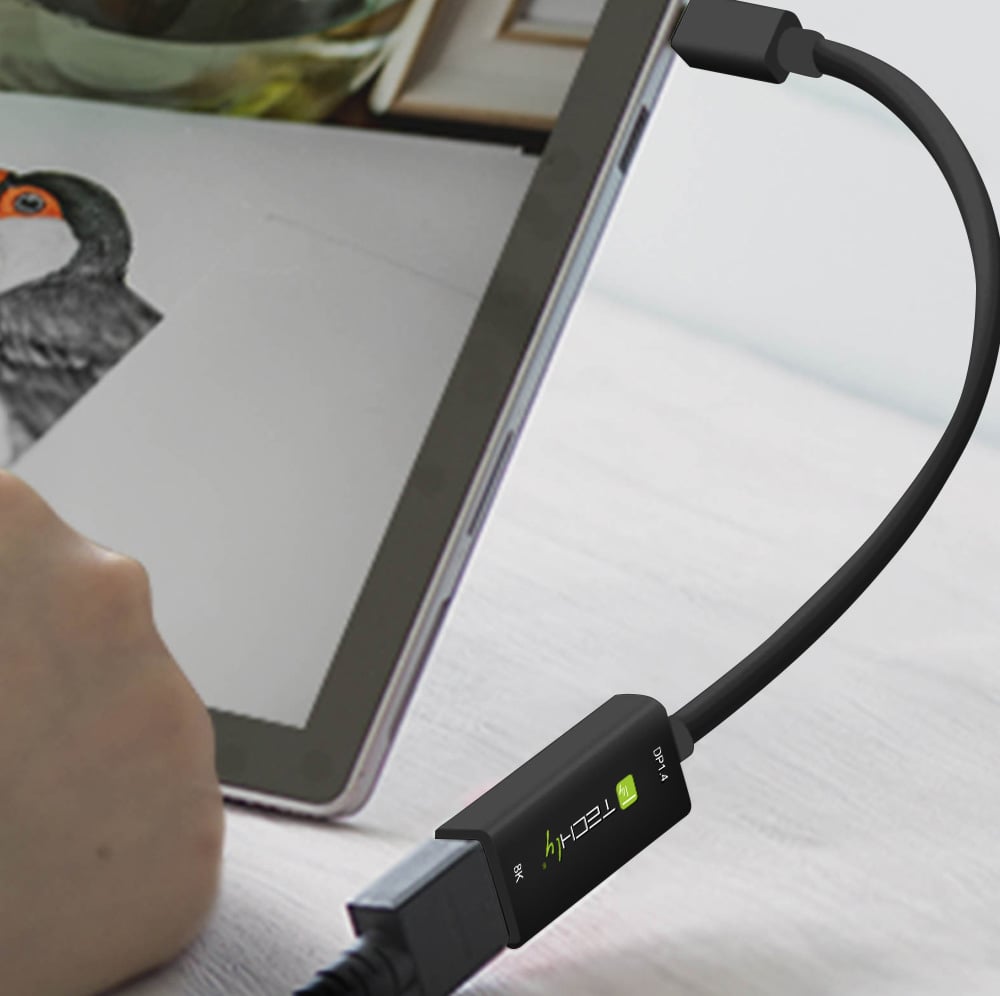 Adattatore Mini DisplayPort (Thunderbolt) 1.4 / HDMI 8K Attivo nero - Miniatura 5