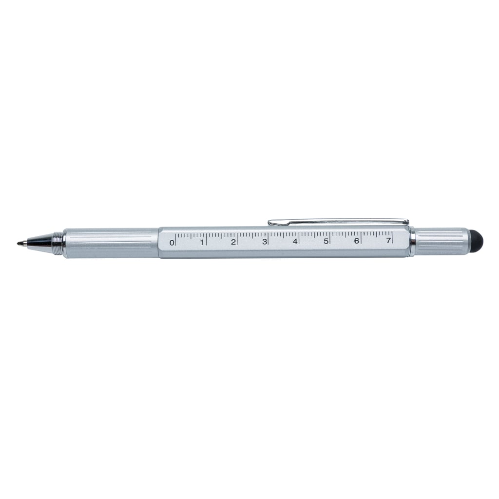 Penna a Sfera Multifunzione 5 in 1 con Cacciavite Bolla e Righello - Miniatura 5