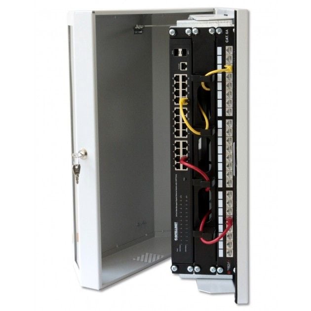 Armadio a muro 19'' 8 Unità Grigio - Miniatura 5