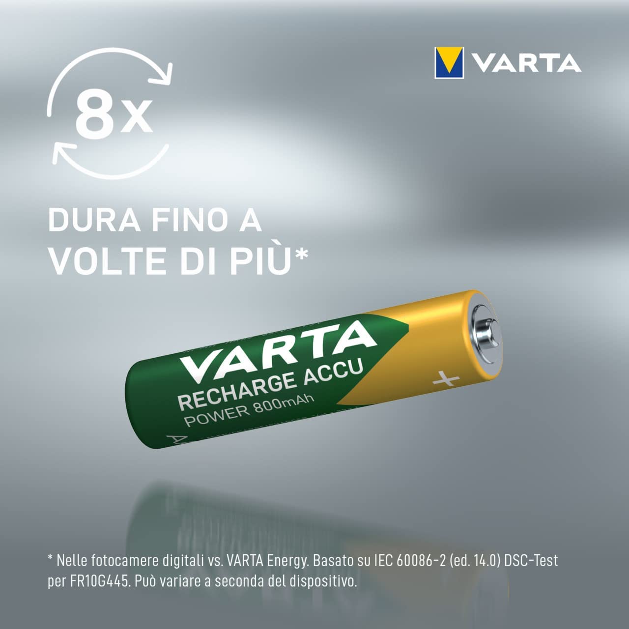Blister 2 Batterie Ricaricabili Mini Stilo AAA 1000 mAh - Miniatura 5