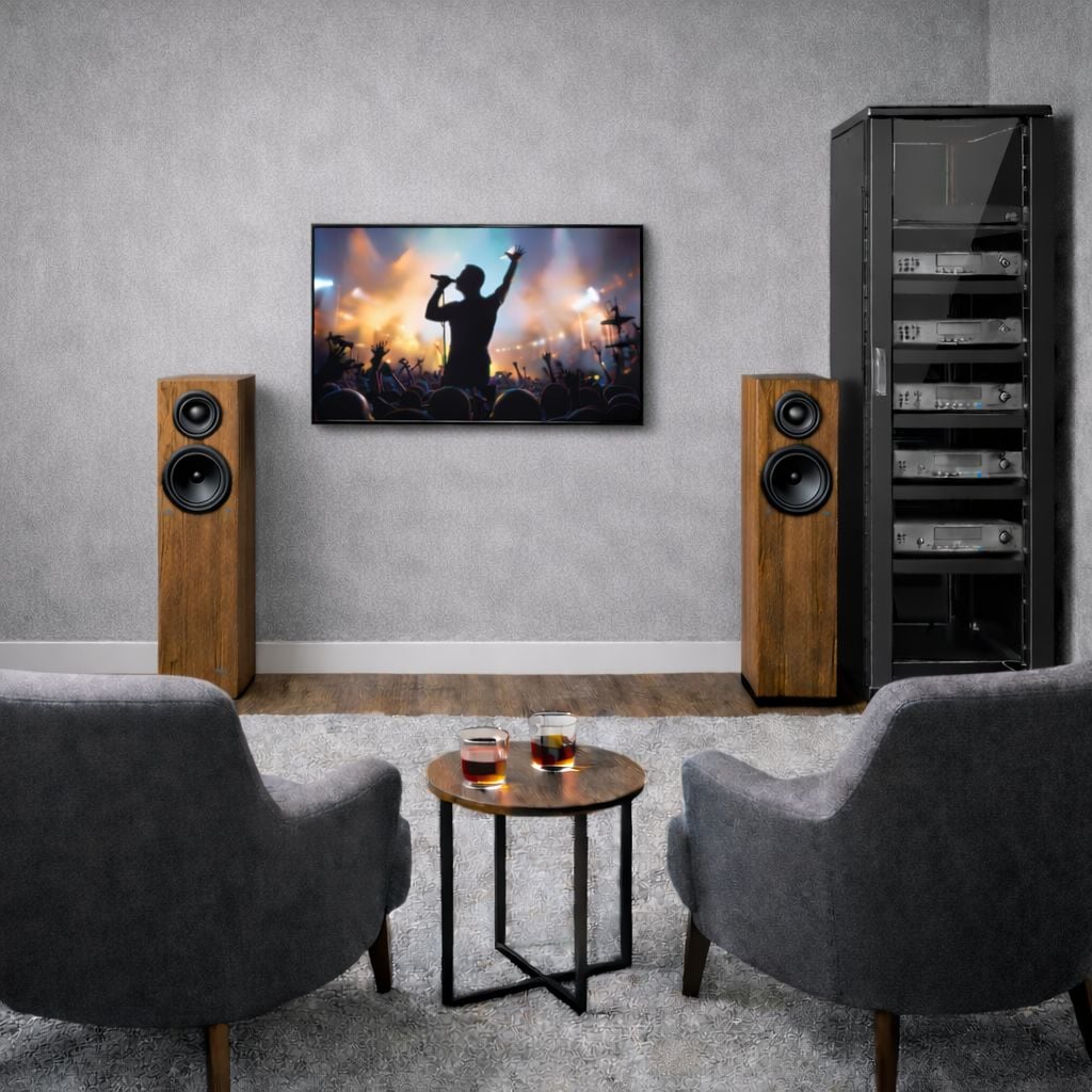 Armadio Rack 19'' 600x600 36U per Audio Video Nero - Miniatura 5
