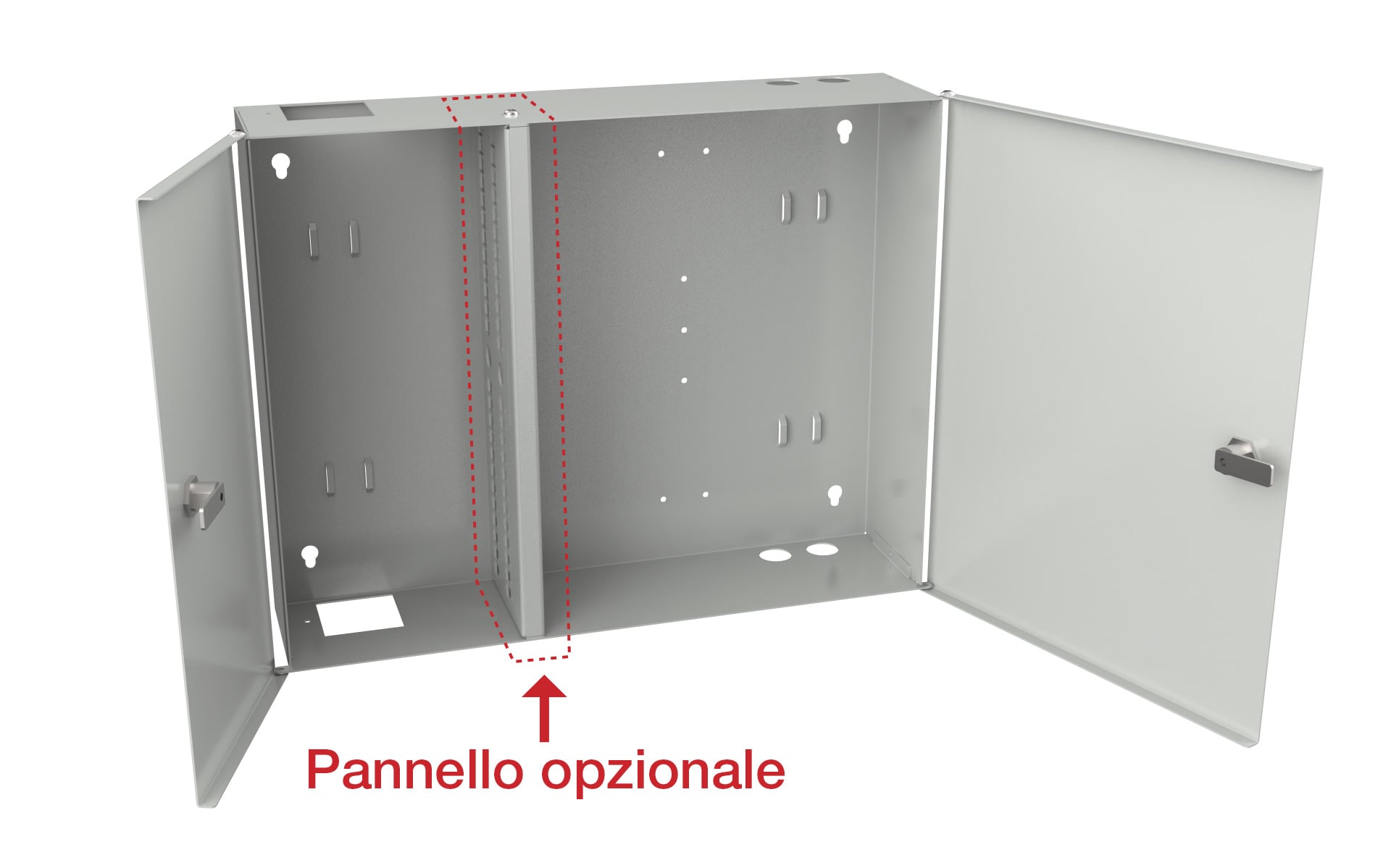 Box a Muro a Due Ante per Fibra Ottica - Miniatura 5